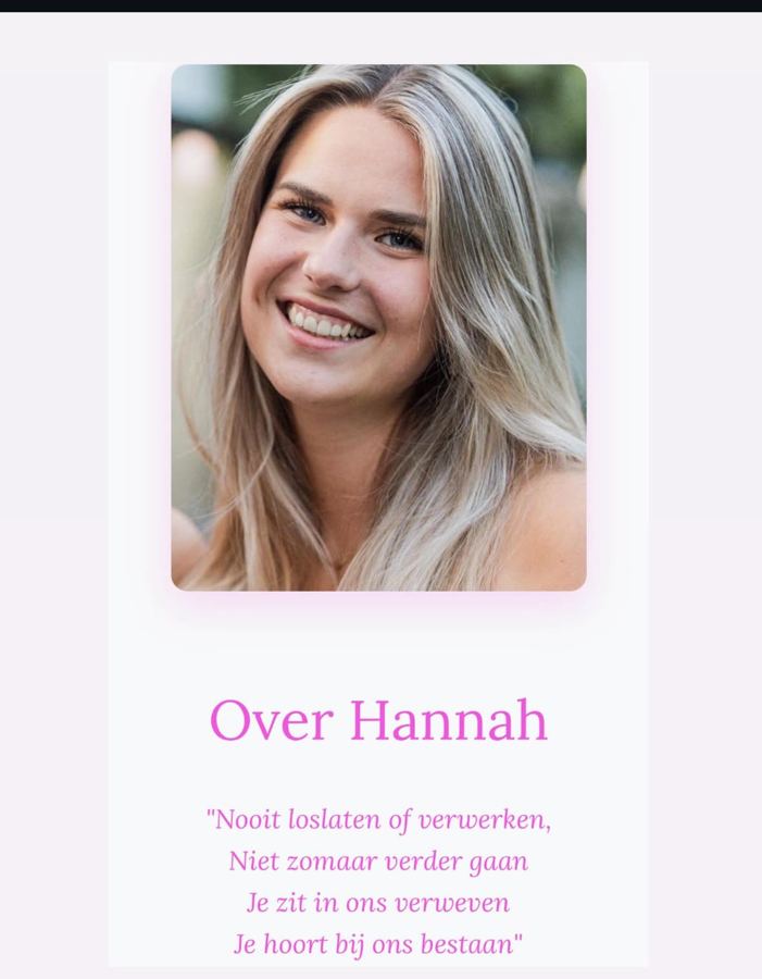 Instagram-post van Hart voor Hannah